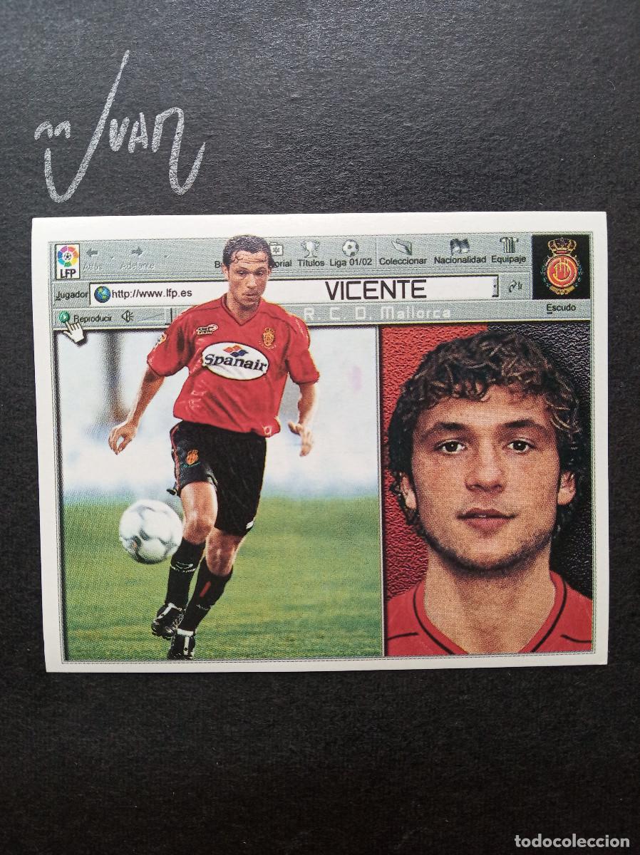 Cromos de f&uacute;tbol: FICHAJE N&ordm; 3 VICENTE RCD MALLORCA ⚽ COLECCIONES ESTE &reg; 2001 2002 LIGA 01 02 SIN PEGAR NUNCA