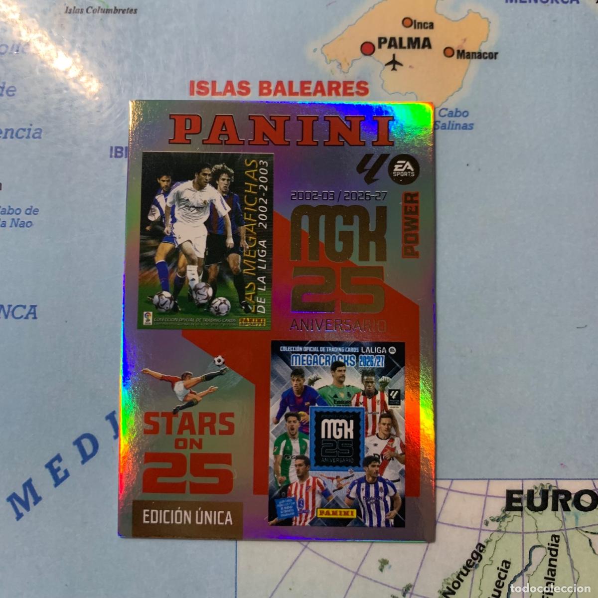 Cromos de f&uacute;tbol: Carta 25 aniversario Stars On 25 power n&uacute;mero 424P megacracks 26-27 2026-2027