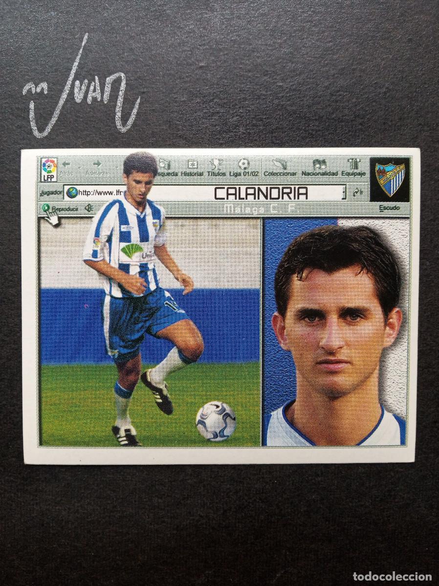 Cromos de f&uacute;tbol: FICHAJE N&ordm; 17 CALANDRIA MALAGA CF ⚽ COLECCIONES ESTE &reg; 2001 2002 LIGA 01 02 SIN PEGAR NUNCA PEGADO
