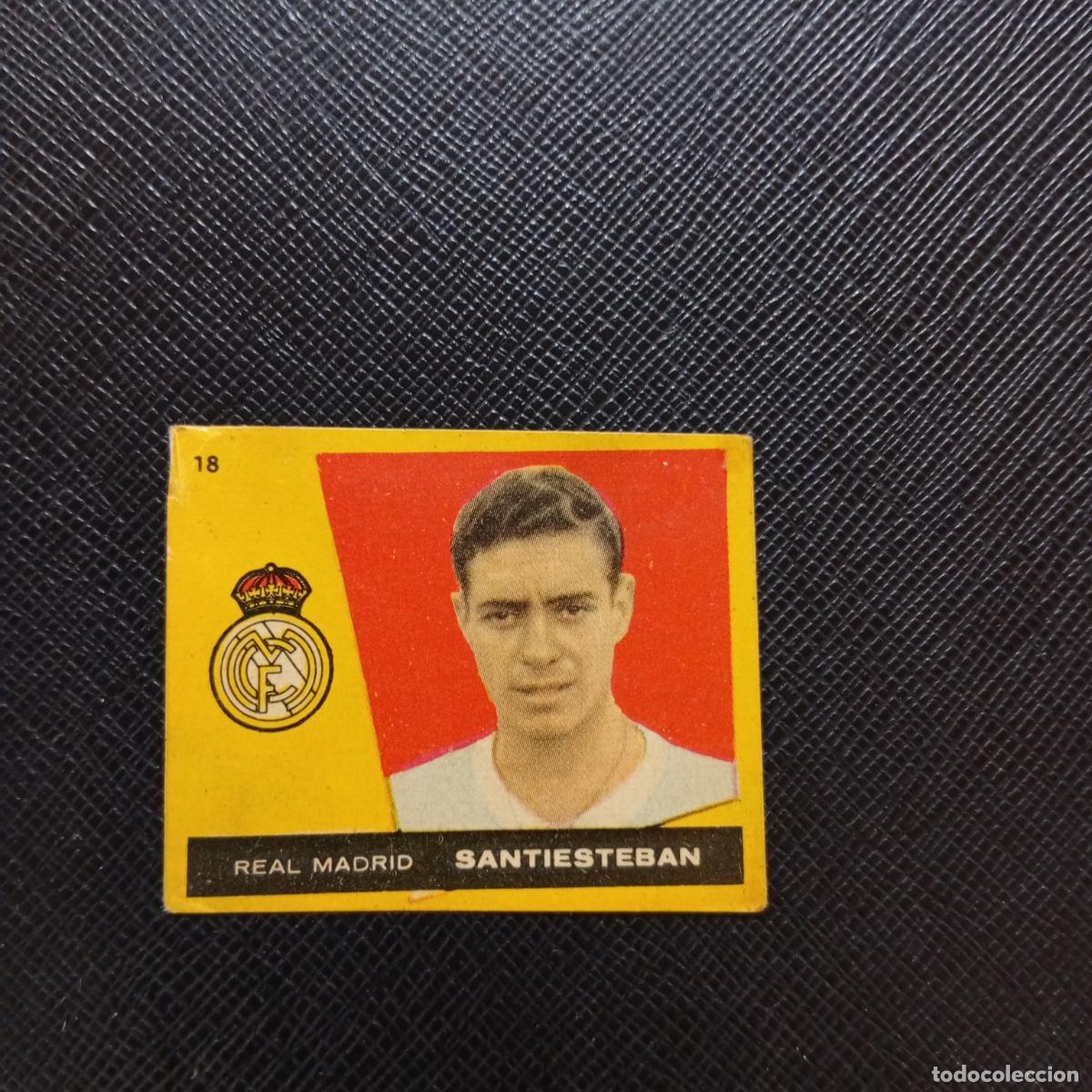 Cromos de Futebol: 18 SANTIESTEBAN REAL MADRID BRUGUERA 1959 1960 CROMO FUTBOL 59 60 LIGA - DESPEGADO - A35 PG505
