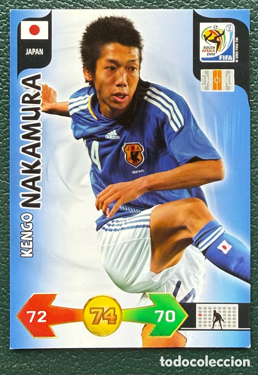 Cartes &agrave; collectionner de Football: KENGO NAKAMURA JAPON FICHAS ALBUM ADRENALYN XL MUNDIAL SOUTH AFRICA 2010