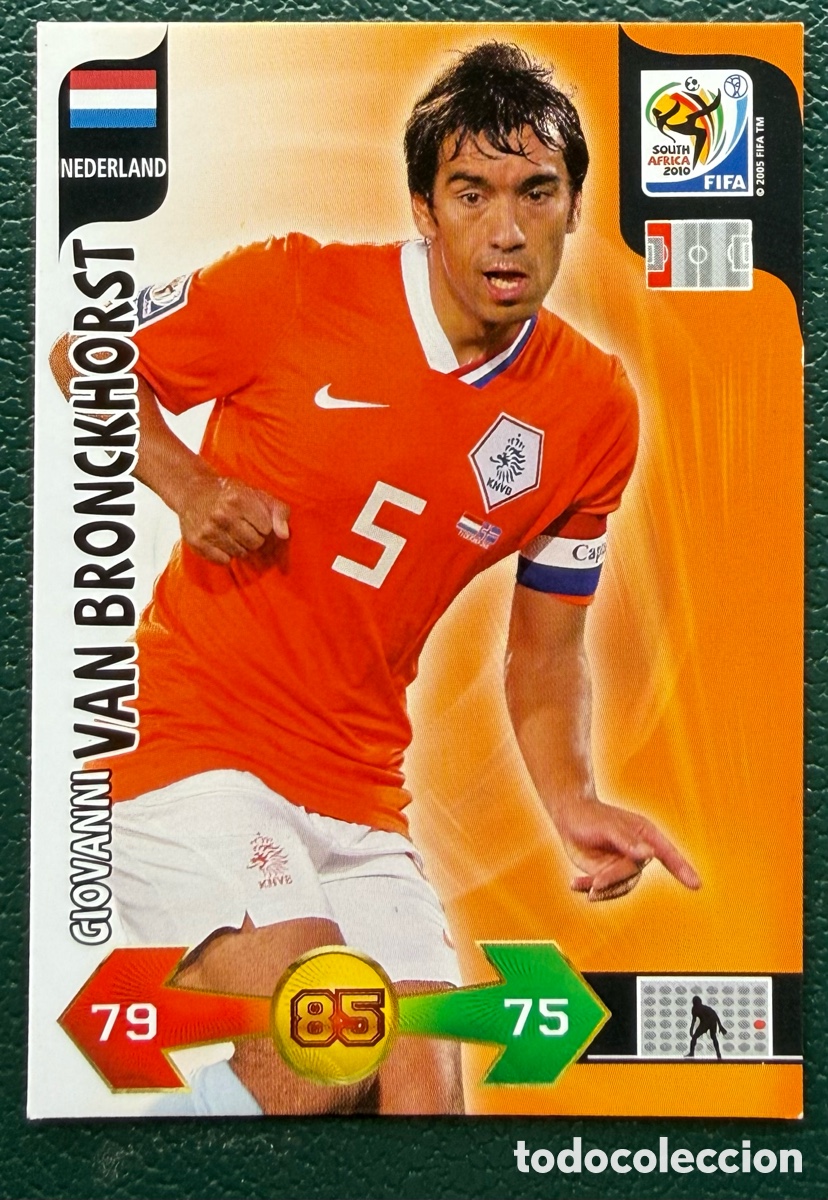 Cromos de Futebol: GIOVANNI VAN BRONCKHORST HOLANDA FICHAS ALBUM ADRENALYN XL MUNDIAL SOUTH AFRICA 2010