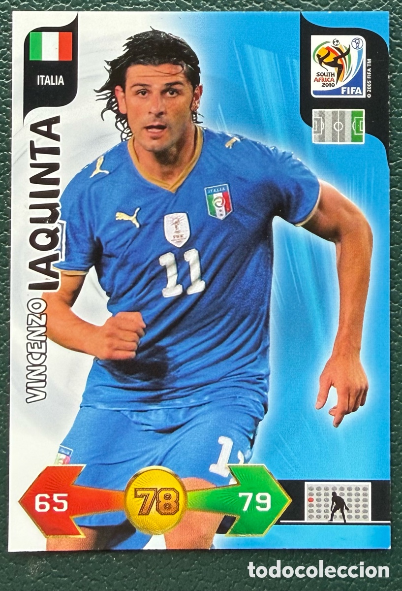 Cromos de Futebol: VINCENZO IAQUINTA ITALIA FICHAS ALBUM ADRENALYN XL MUNDIAL SOUTH AFRICA 2010