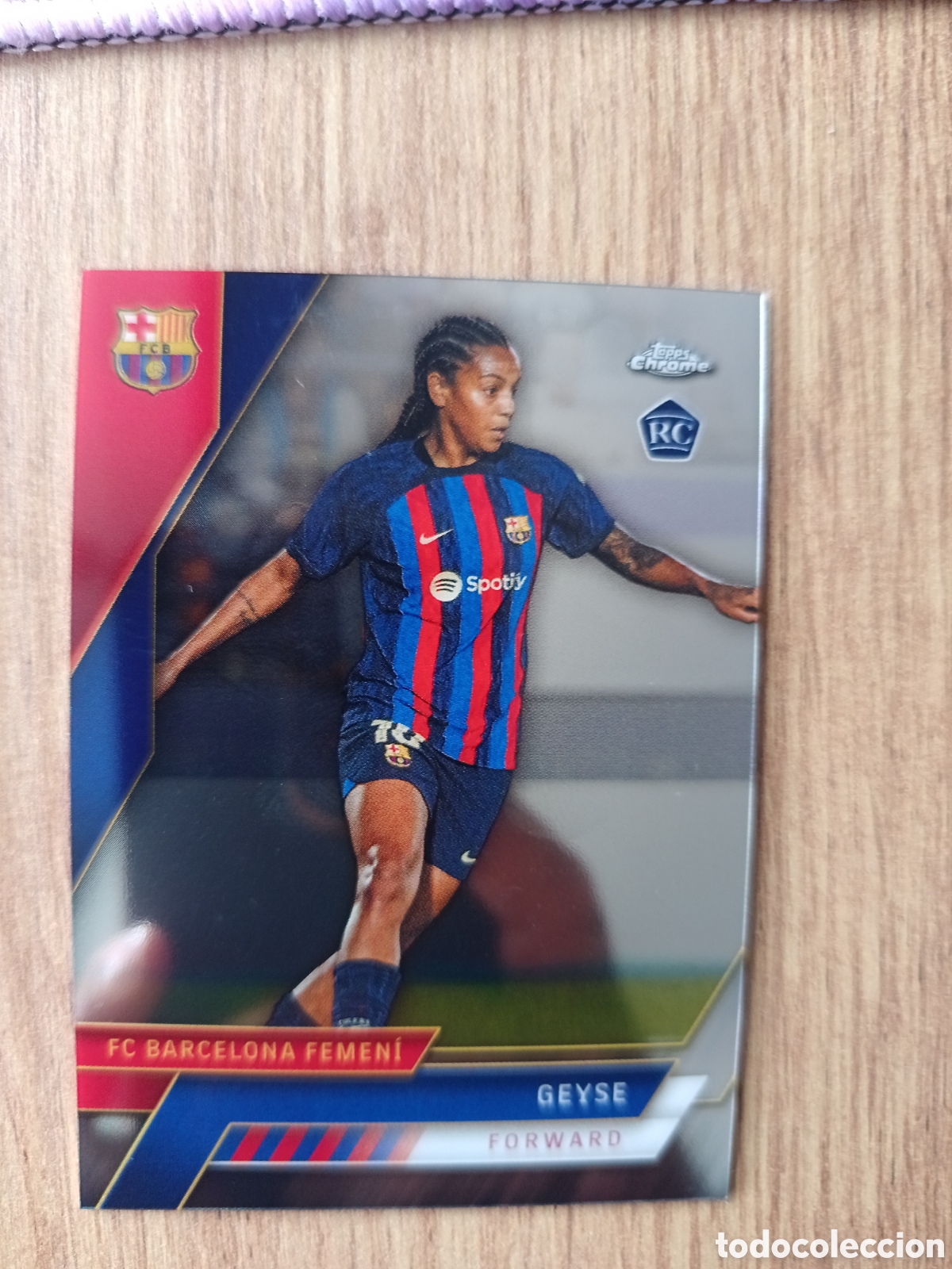 Cromos de f&uacute;tbol: 55 Topps Chrome Barcelona 2022/23 Geyse En perfecto estado