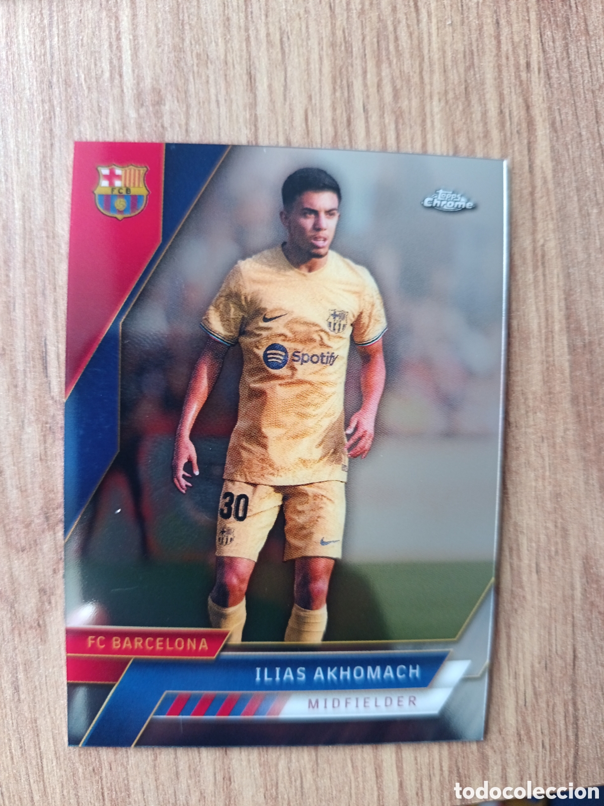 Cromos de f&uacute;tbol: 96 Topps Chrome Barcelona 2022/23 Il&iacute;as En perfecto estado