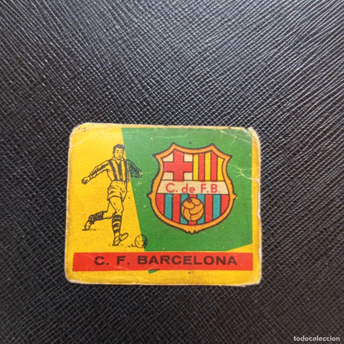 Cromos de f&uacute;tbol: 1 ESCUDO BARCELONA BRUGUERA 1959 1960 CROMO FUTBOL 59 60 LIGA - DESPEGADO - A16 PG1