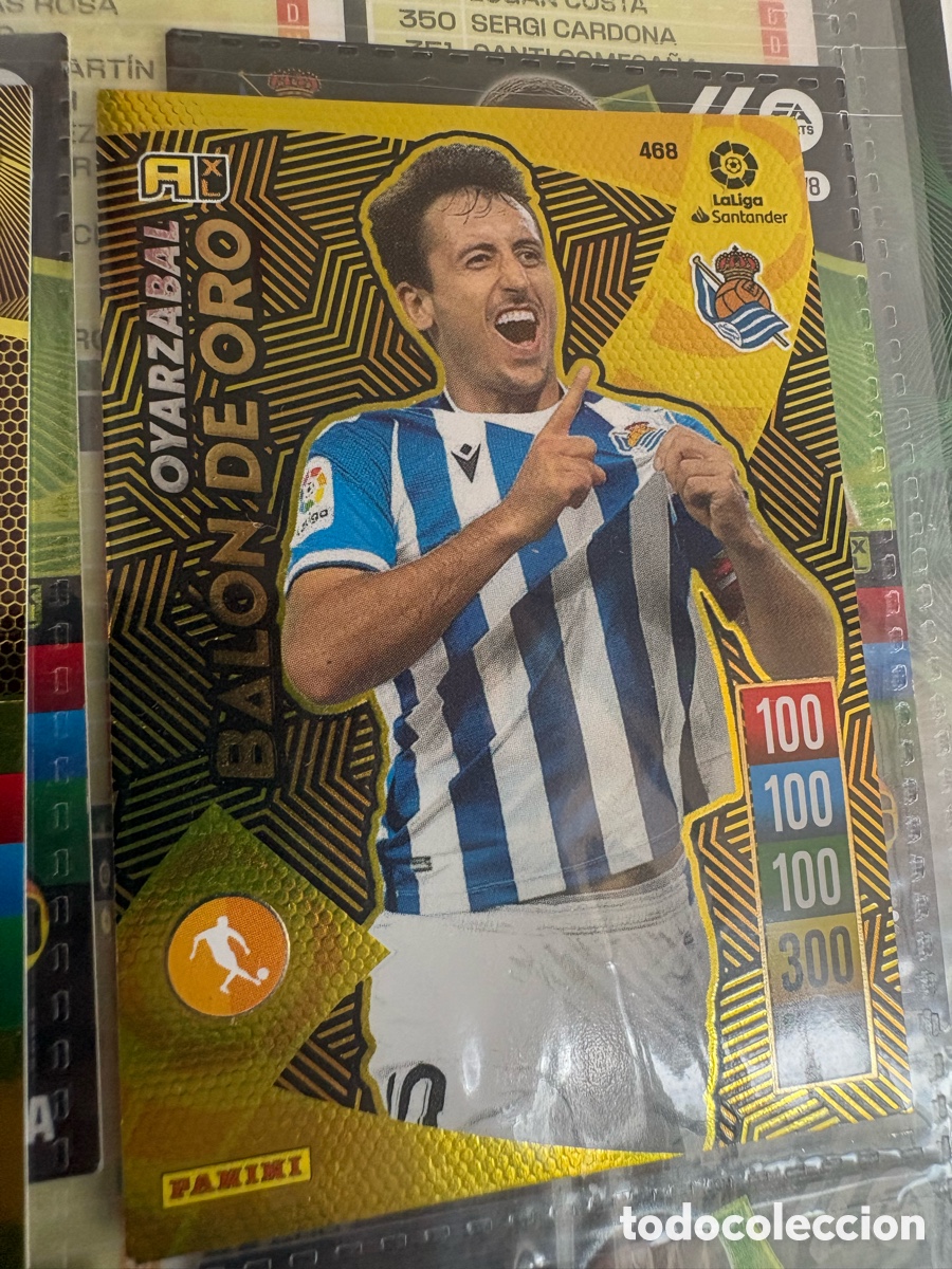 Cromos de f&uacute;tbol: OYARZABAL 468 BALON DE ORO REAL SOCIEDAD ADRENALYN 2021 2022