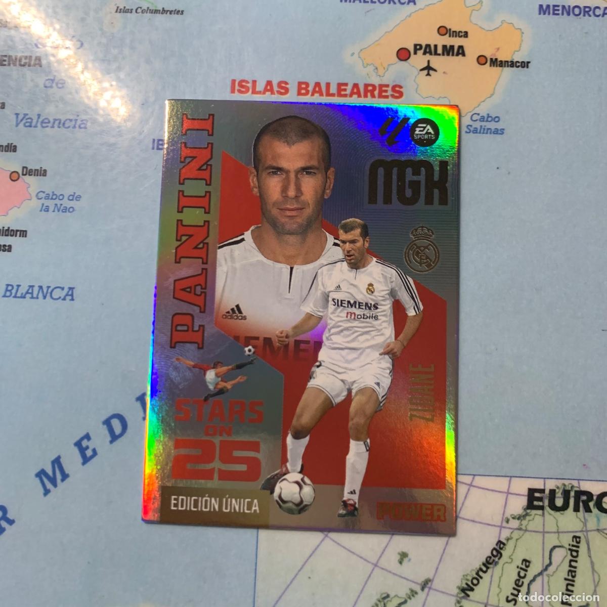 Cromos de f&uacute;tbol: Zidane n&uacute;mero 430P serie on Stars On 25 power Del Real Madrid megacracks 26-27 2026-2027