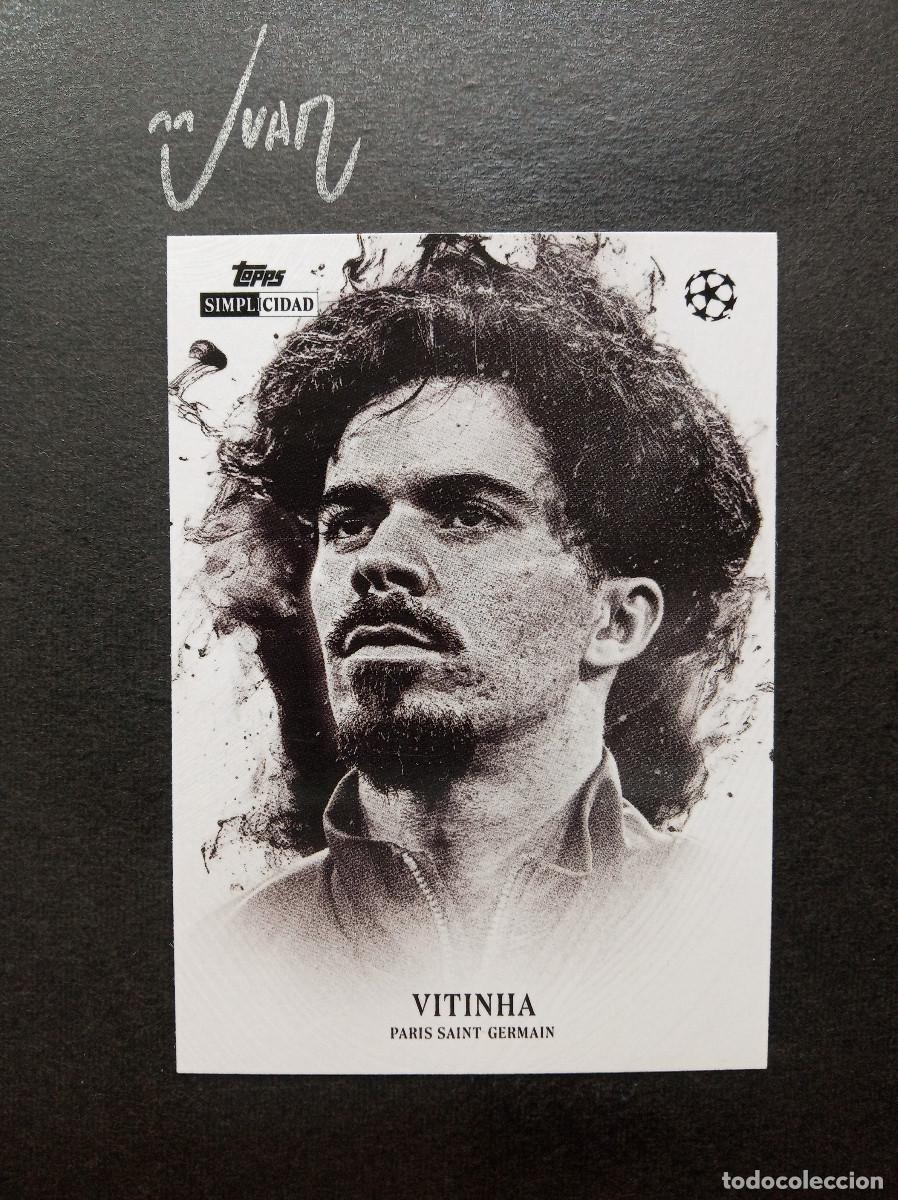Cromos de f&uacute;tbol: RETRATO VITINHA PARIS SAINT-GERMAIN PORTUGAL PSG ⚽ TOPPS &reg; SIMPLICIDAD CHAMPIONS 2025 2026 25 26