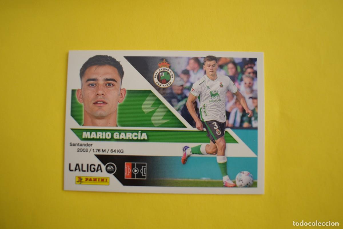 Cromos de f&uacute;tbol: Cromo Liga 2026 2027. 26 27. Mario Garc&iacute;a. Racing de Santander. N. &ordm; 9 B. ESTE. Panini