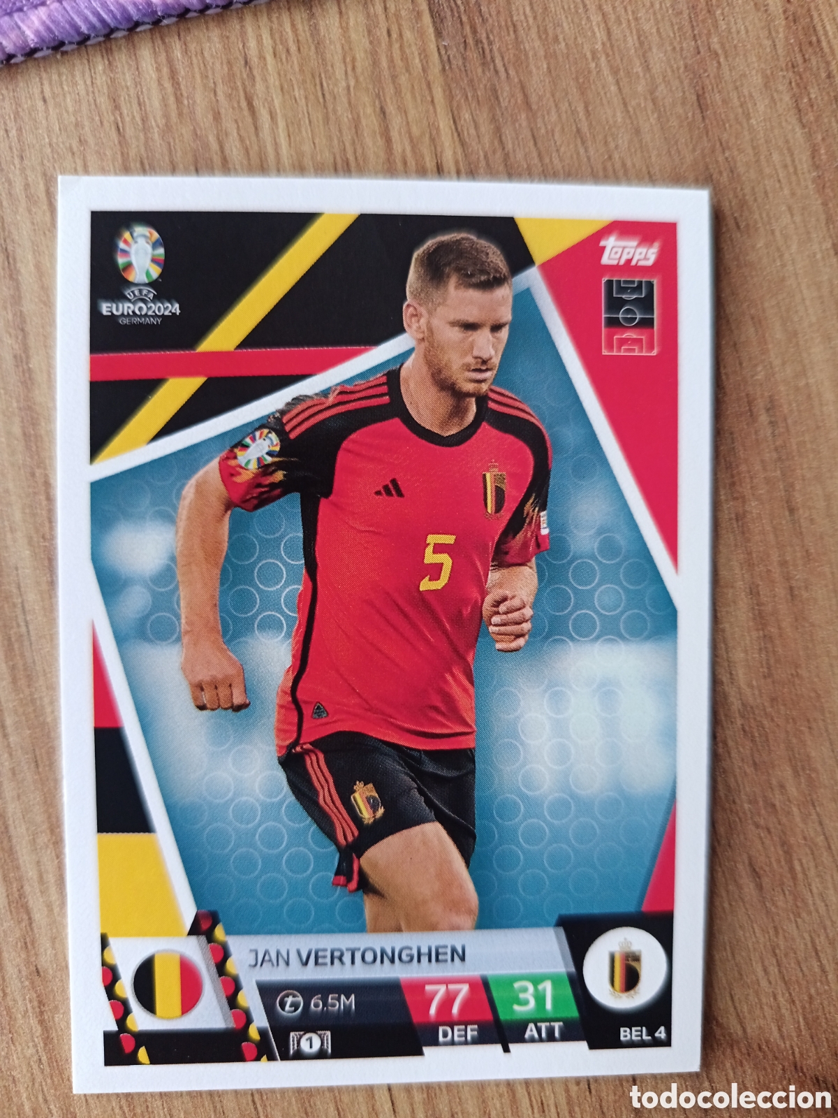 Cromos de f&uacute;tbol: 4 Vertonghen TOPPS MATCH ATTAX UEFA EURO 2024 24 GERMANY EUROCOPA ALEMANIA