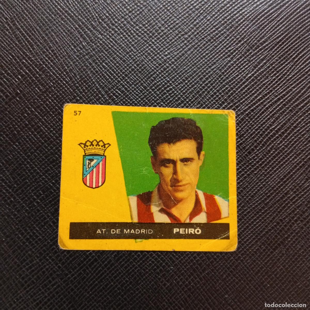 Cromos de f&uacute;tbol: 57 PEIRO AT MADRID BRUGUERA 1959 1960 CROMO FUTBOL 59 60 LIGA - DESPEGADO - A16 PG10
