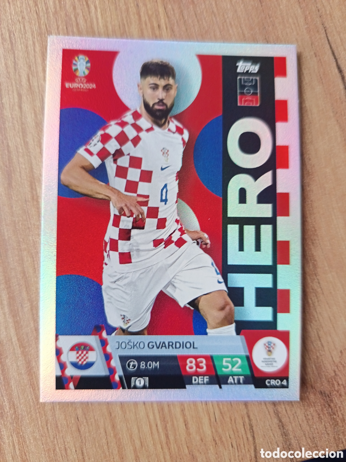 Cromos de f&uacute;tbol: 4 Gvardiol TOPPS MATCH ATTAX UEFA EURO 2024 24 GERMANY EUROCOPA ALEMANIA