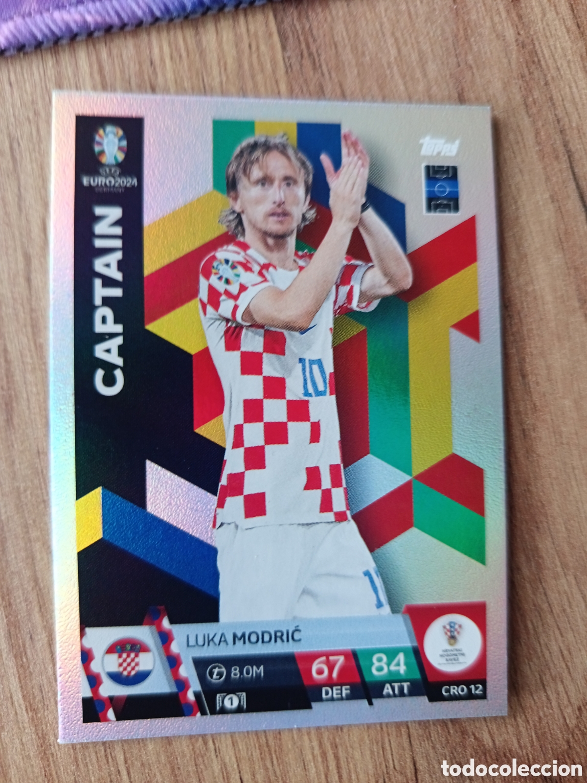 Cromos de f&uacute;tbol: 12 Modric TOPPS MATCH ATTAX UEFA EURO 2024 24 GERMANY EUROCOPA ALEMANIA
