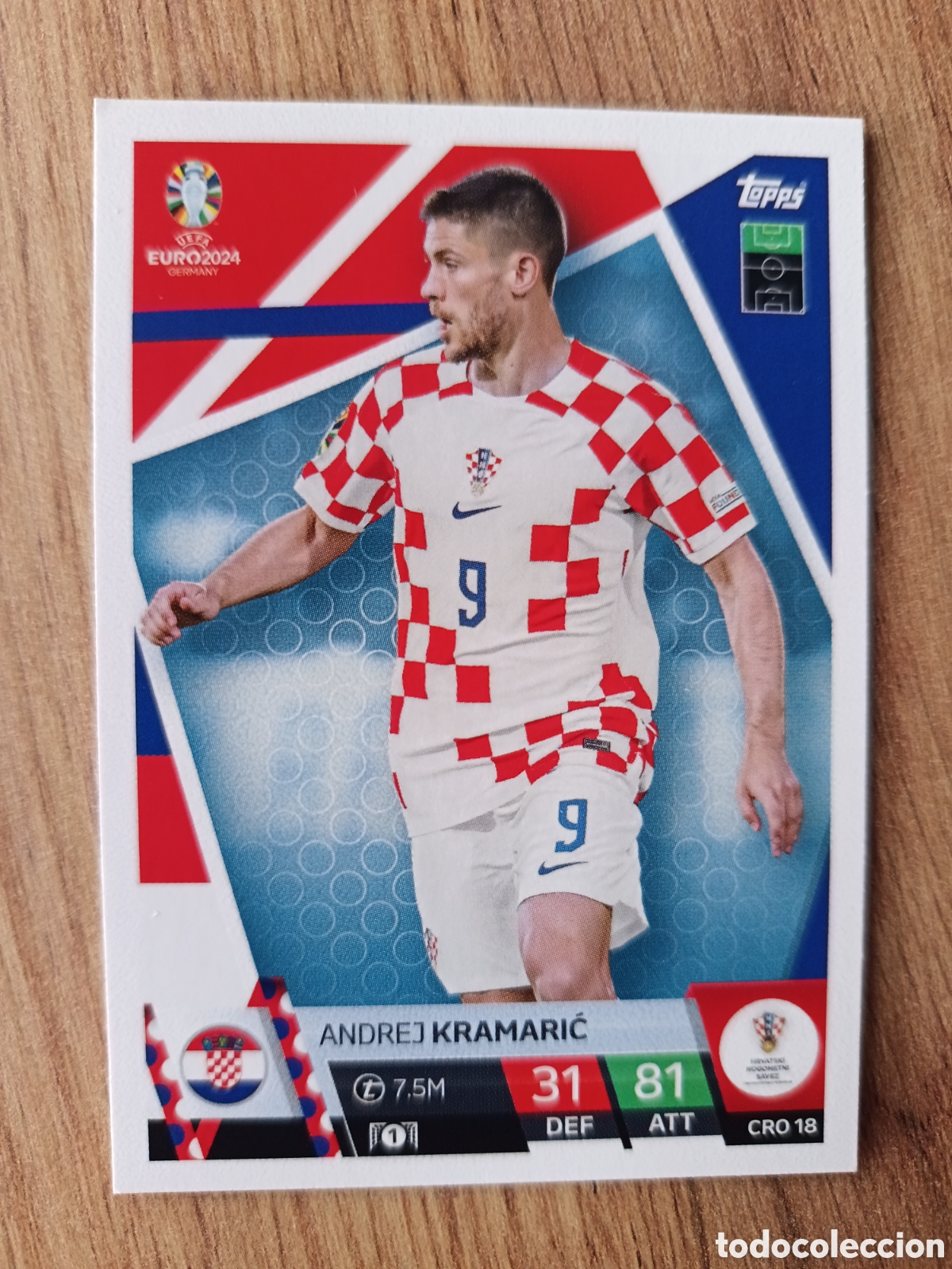Cromos de f&uacute;tbol: 18 Kramaric TOPPS MATCH ATTAX UEFA EURO 2024 24 GERMANY EUROCOPA ALEMANIA