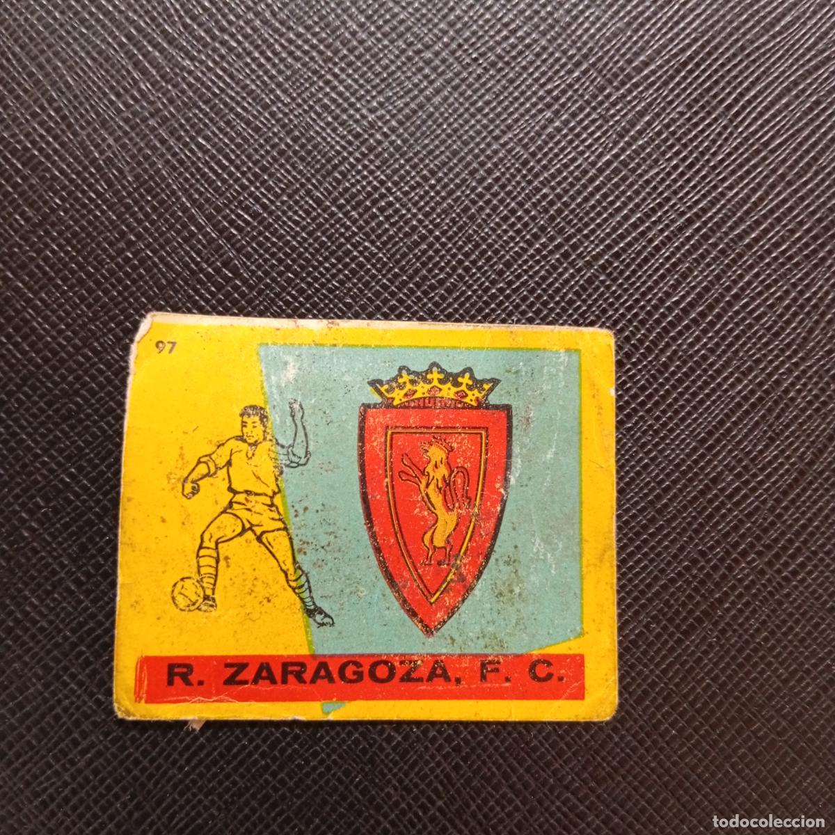 Cromos de f&uacute;tbol: 97 ESCUDO ZARAGOZA BRUGUERA 1959 1960 CROMO FUTBOL 59 60 LIGA - DESPEGADO - A16 PG19