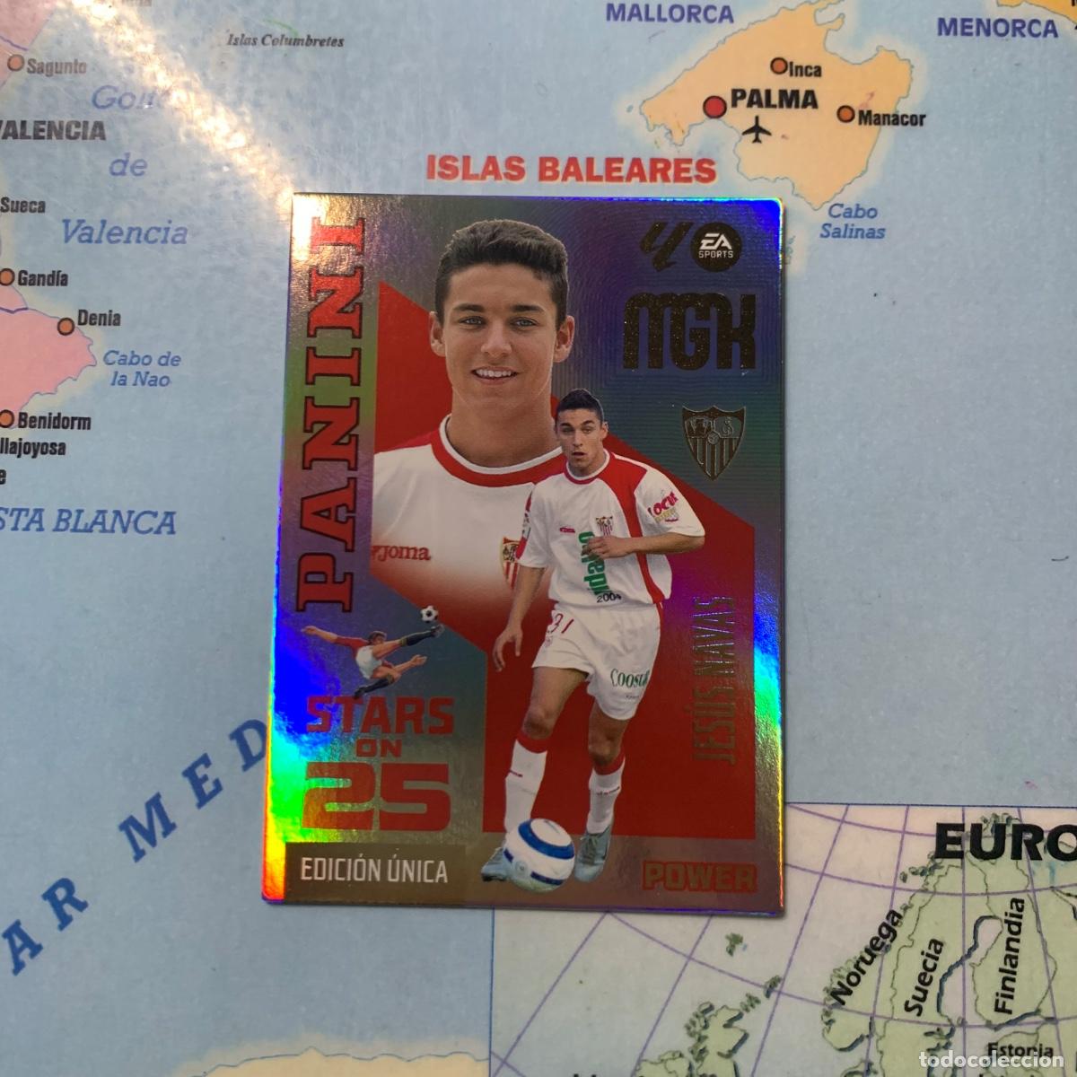 Cromos de f&uacute;tbol: Jes&uacute;s Navas n&uacute;mero 437P serie on Stars On 25 power Del Sevilla megacracks 26-27 2026-2027