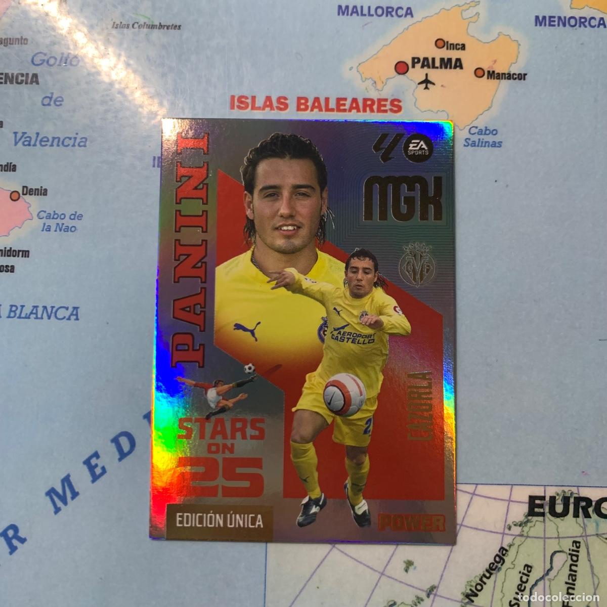 Cromos de f&uacute;tbol: Cazorla n&uacute;mero 438P serie on Stars On 25 power Del Villarreal megacracks 26-27 2026-2027