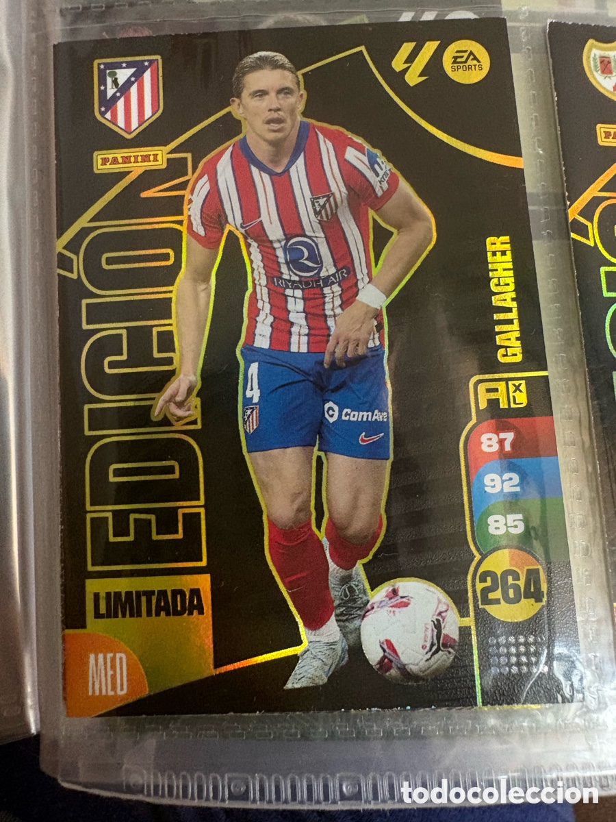 Cromos de f&uacute;tbol: GALLAGHER. EDICI&Oacute;N LIMITADA. ADRENALYN XL. 2024-2025. LIGA 24-25. CROMO. CARTA. COMO NUEVA