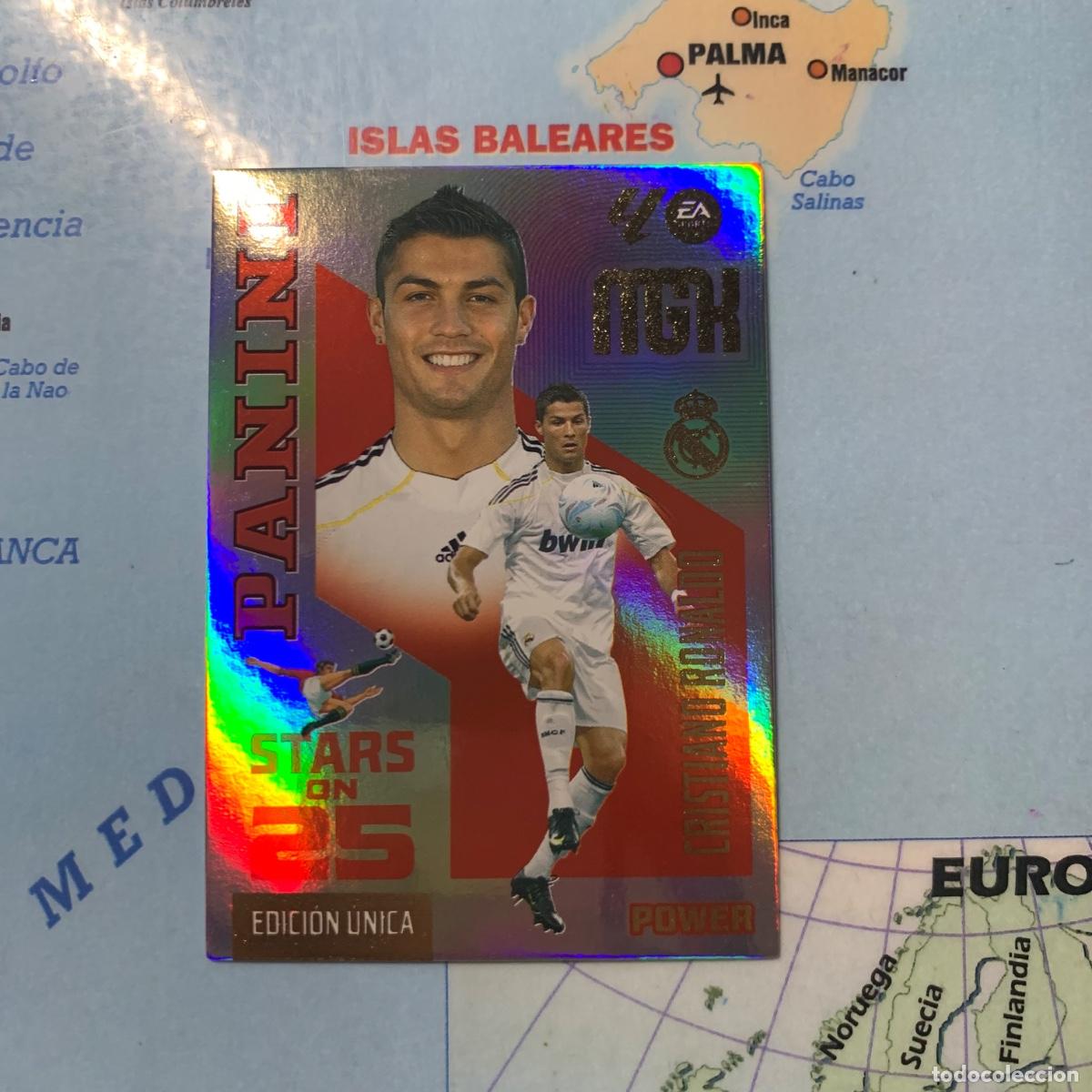 Cromos de f&uacute;tbol: Cristiano Ronaldo n&uacute;mero 442P serie on Stars On 25 power Del Real Madrid megacracks 26-27 2026-2027