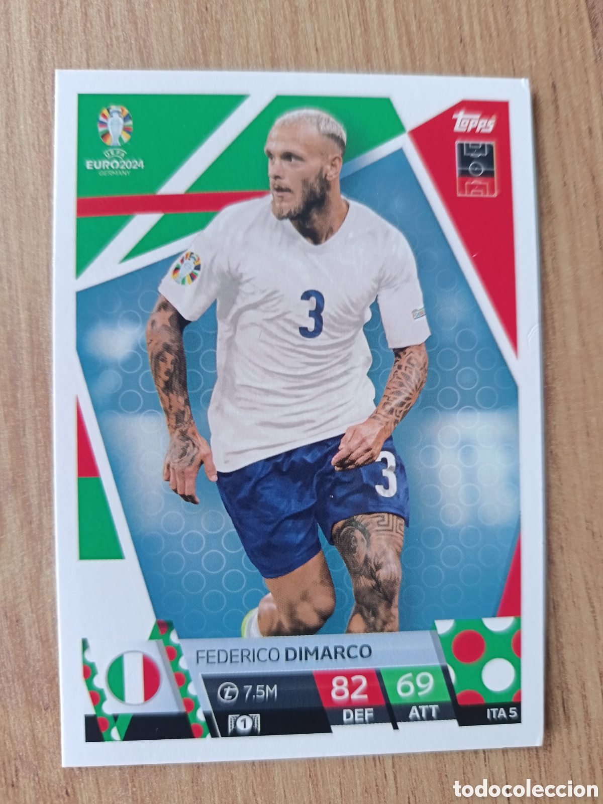 Cromos de f&uacute;tbol: 5 Dimarco TOPPS MATCH ATTAX UEFA EURO 2024 24 GERMANY EUROCOPA ALEMANIA