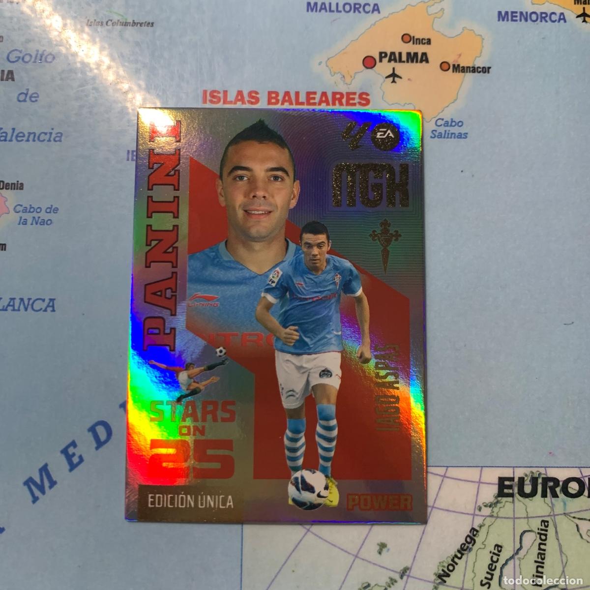 Cromos de f&uacute;tbol: Iago Aspas n&uacute;mero 444P serie on Stars On 25 power Del Celta de Vigo megacracks 26-27 2026-2027