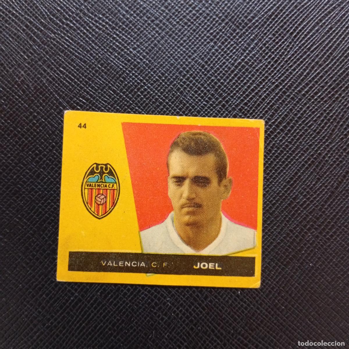 Cromos de f&uacute;tbol: 44 JOEL VALENCIA BRUGUERA 1959 1960 CROMO FUTBOL 59 60 LIGA - DESPEGADO - A16 PG46