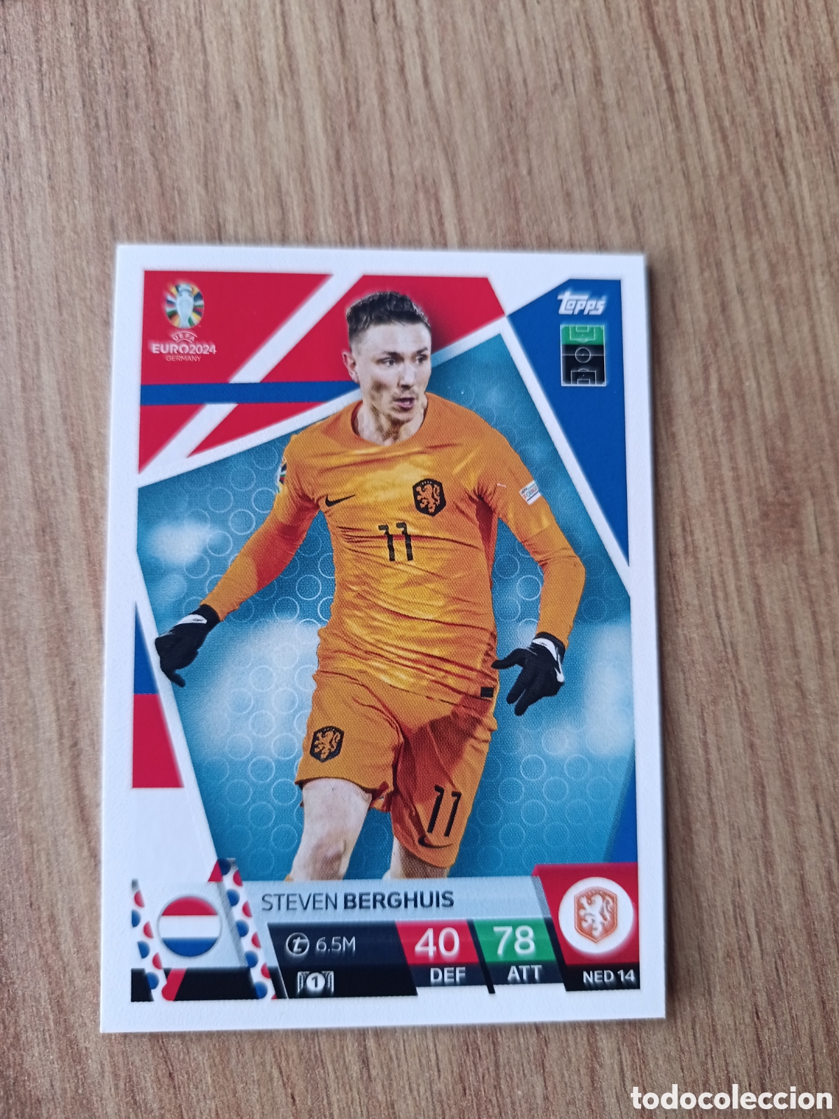 Cromos de f&uacute;tbol: 14 Berghuis TOPPS MATCH ATTAX UEFA EURO 2024 24 GERMANY EUROCOPA ALEMANIA