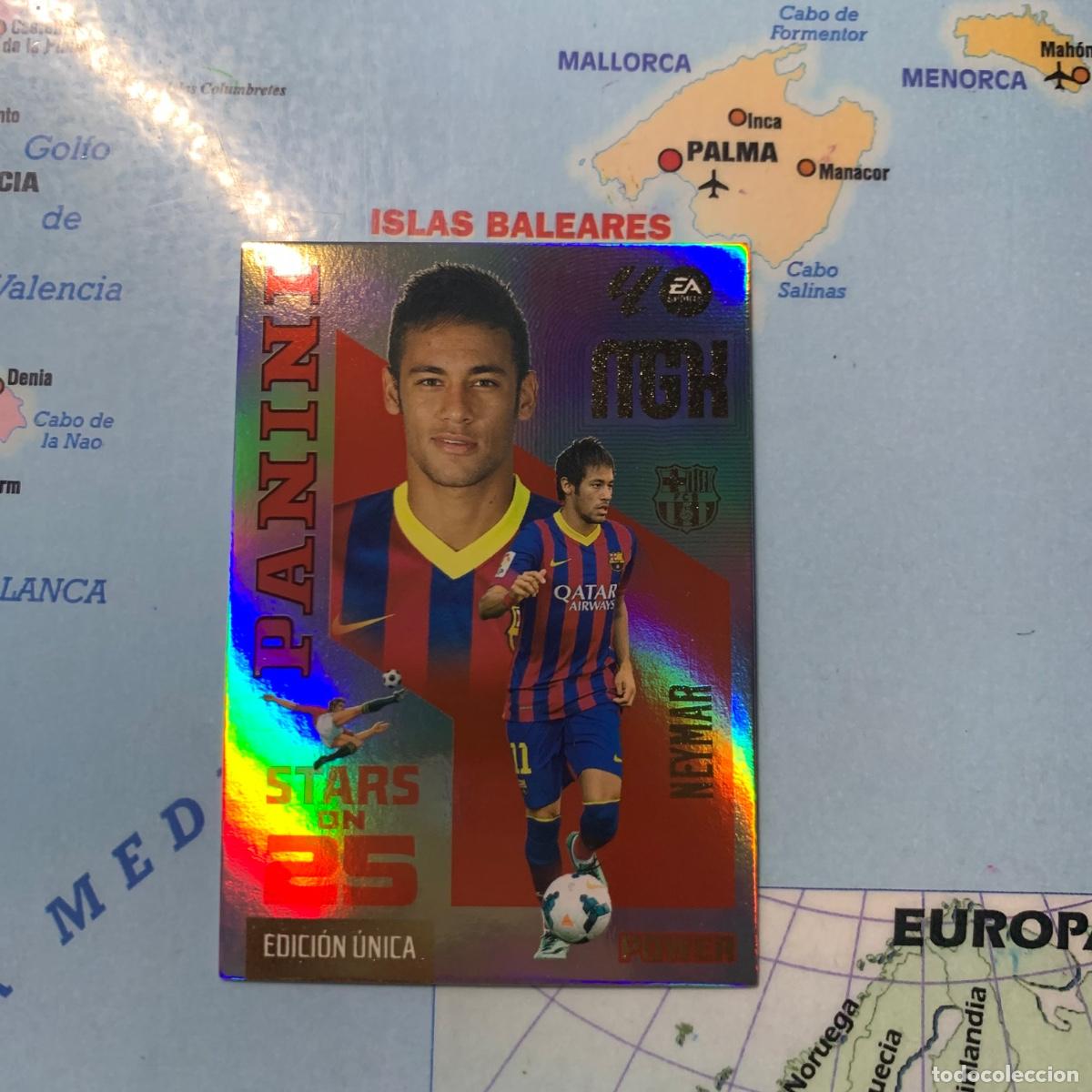 Fu&szlig;ball-Sticker: Neymar n&uacute;mero 446P serie on Stars On 25 power Del Barcelona megacracks 26-27 2026-2027