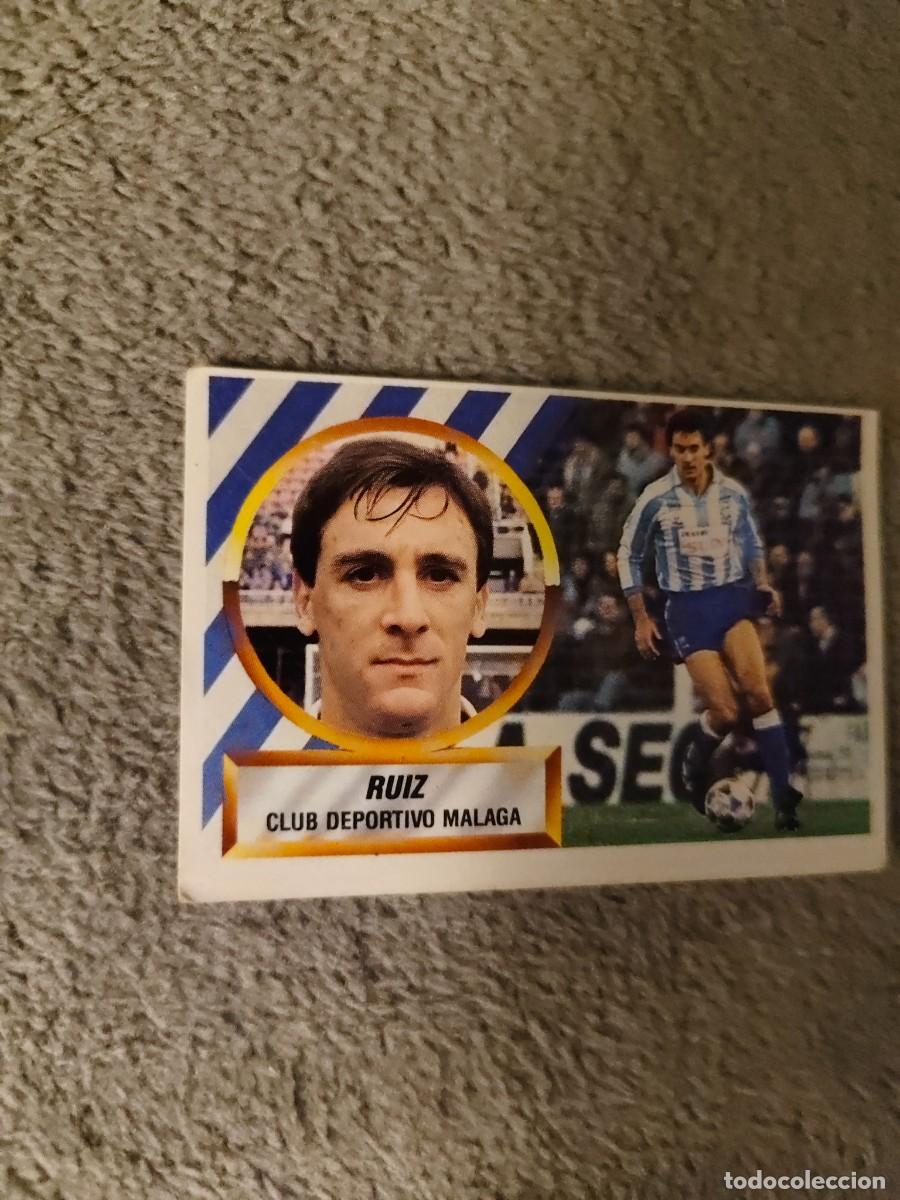 Fu&szlig;ball-Sticker: EDICIONES ESTE 88 89 5 RUIZ C.D. M&Aacute;LAGA 1988 1989 LIGA NUNCA PEGADO AAR