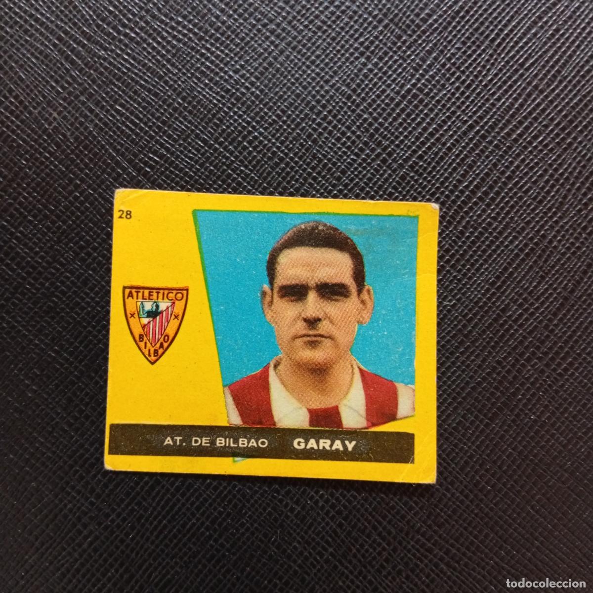 Fu&szlig;ball-Sticker: 28 GARAY BILBAO BRUGUERA 1959 1960 CROMO FUTBOL 59 60 LIGA - DESPEGADO - A16 PG73
