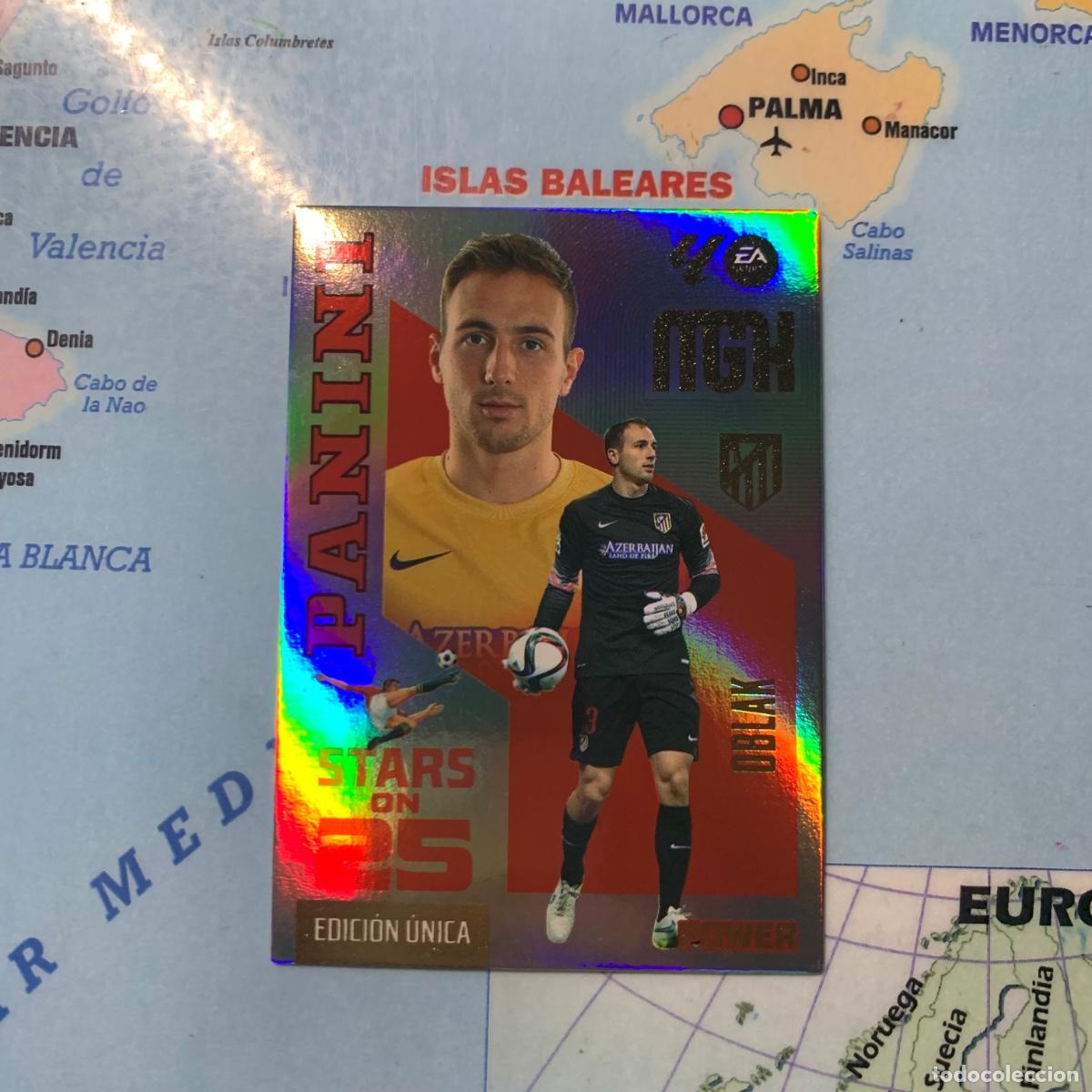 Fu&szlig;ball-Sticker: Oblak n&uacute;mero 447P serie on Stars On 25 power Del Atl&eacute;tico de Madrid megacracks 26-27 2026-2027