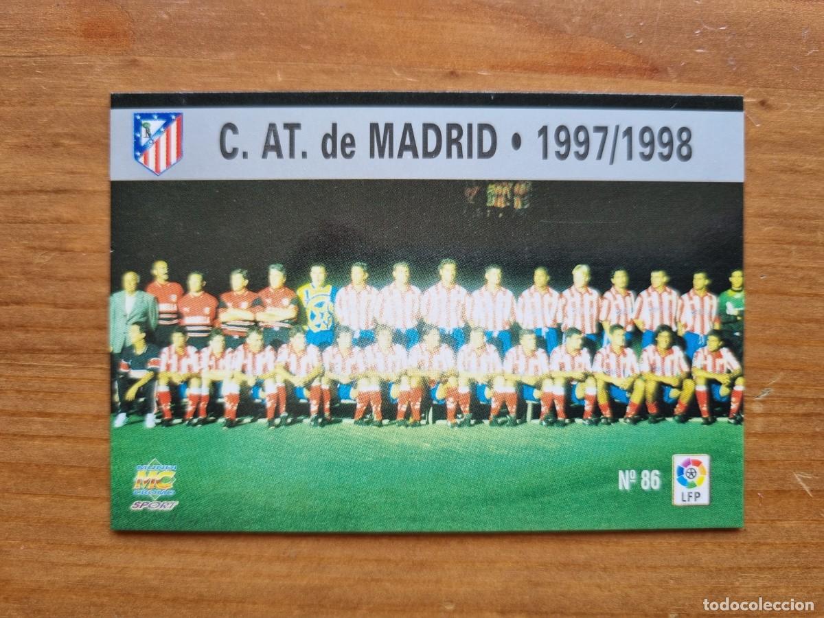 Fu&szlig;ball-Sticker: 86 &Iacute;NDICE / PLANTILLA (Atl&eacute;tico de Madrid). Las Fichas de la Liga 1997 1998 97 98 (Mundicromo)