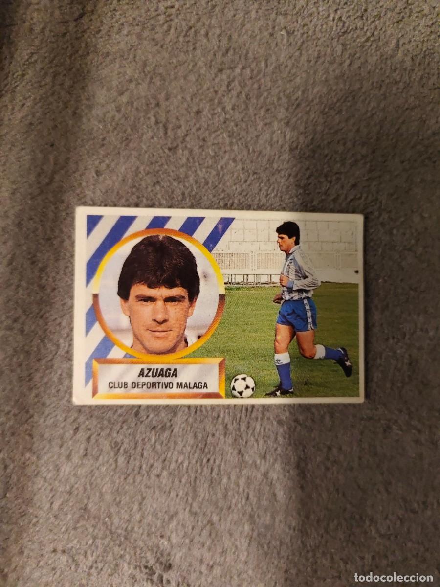 Cromos de f&uacute;tbol: EDICIONES ESTE 88 89 11 AZUAGA C.D. M&Aacute;LAGA 1988 1989 LIGA NUNCA PEGADO AAR