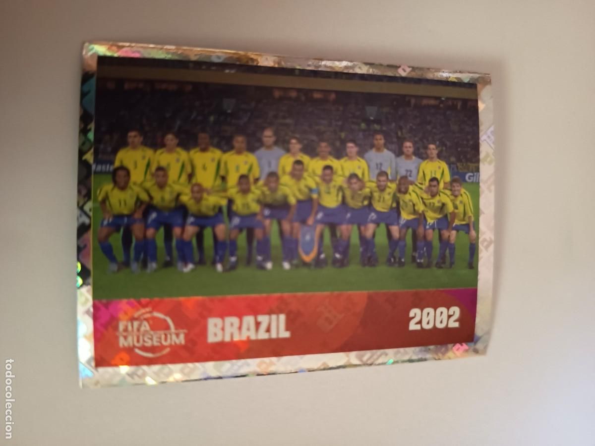 Cromos de f&uacute;tbol: CROMO FWC 16 FWC16 EQUIPO BRASIL BRAZIL 2002 CON RONALDO - PANINI MUNDIAL WORLD CUP 2026 STICKERS