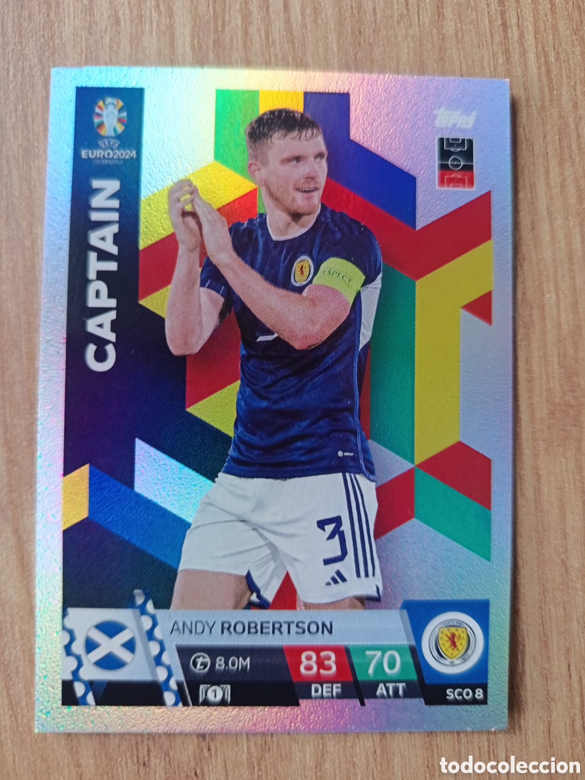 Cromos de f&uacute;tbol: 8 Robertson TOPPS MATCH ATTAX UEFA EURO 2024 24 GERMANY EUROCOPA ALEMANIA