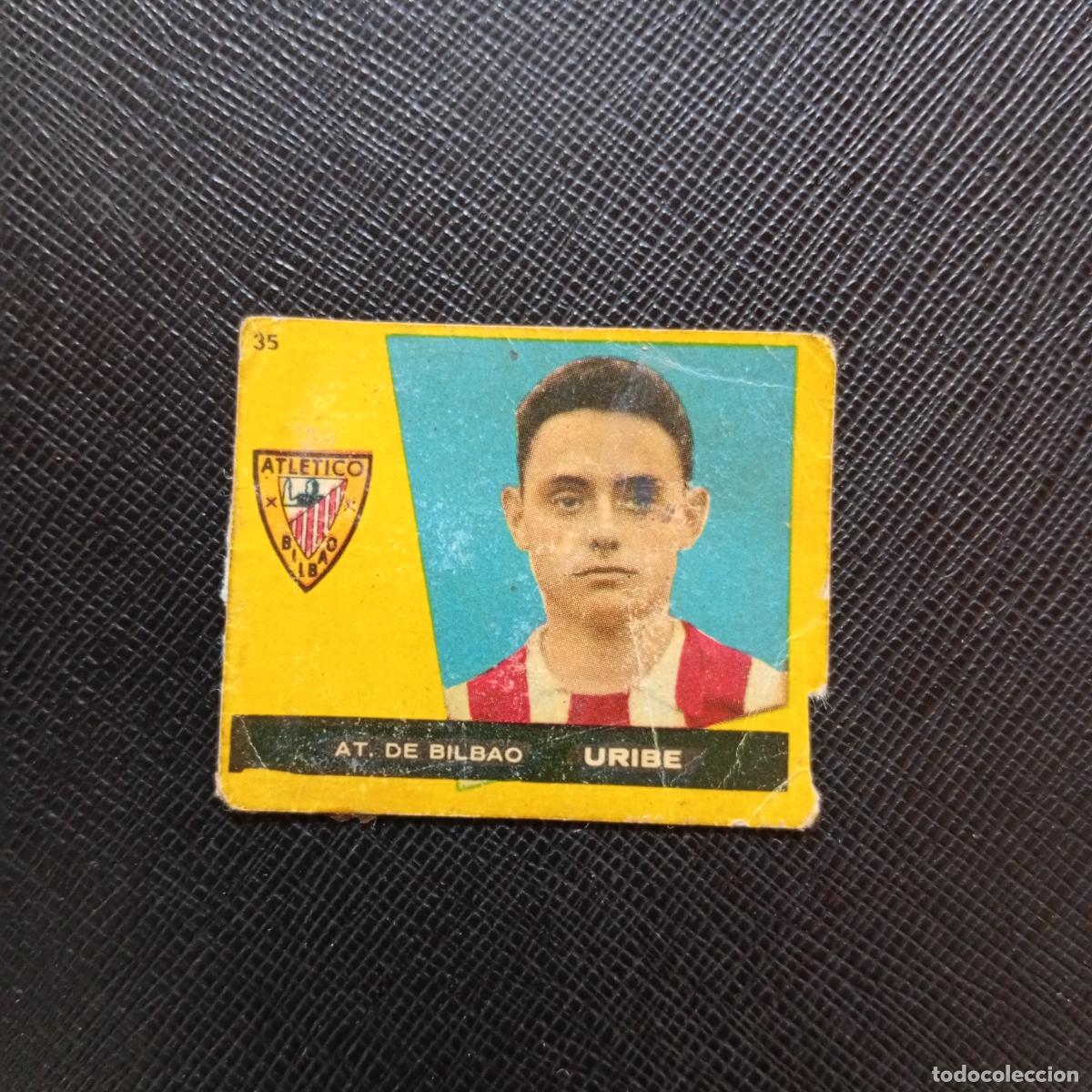 Cromos de f&uacute;tbol: 35 URIBE BILBAO BRUGUERA 1959 1960 CROMO FUTBOL 59 60 LIGA - DESPEGADO - A16 PG82