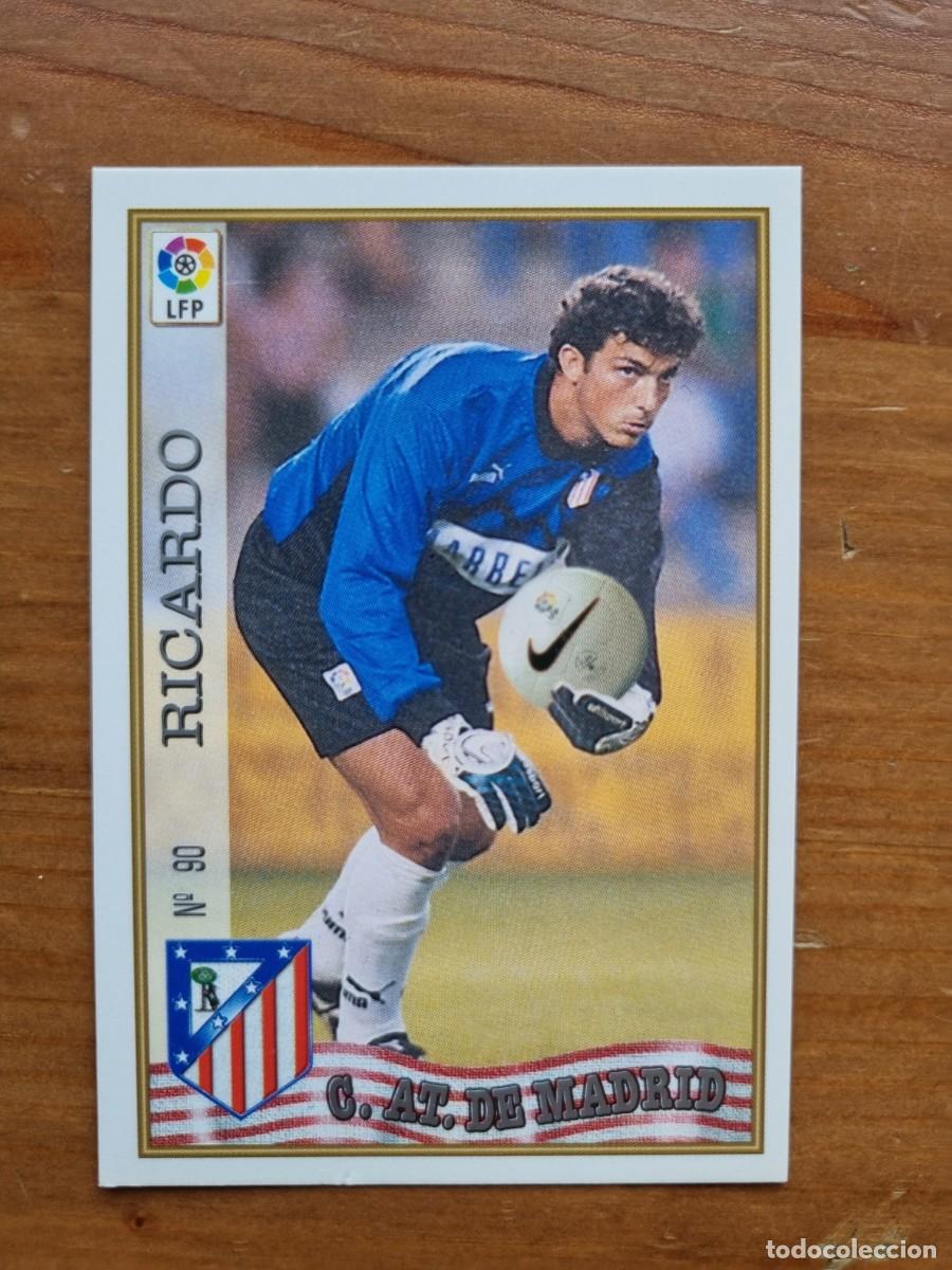 Cromos de f&uacute;tbol: 90 RICARDO (Atl&eacute;tico de Madrid). Las Fichas de la Liga 1997 1998 97 98 (Mundicromo)