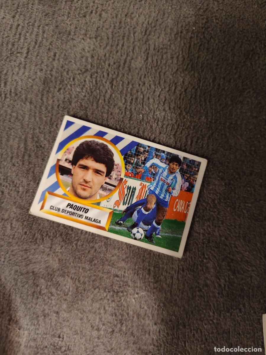Cromos de f&uacute;tbol: EDICIONES ESTE 88 89 16 A PAQUITO C.D. M&Aacute;LAGA 1988 1989 LIGA NUNCA PEGADO AAR