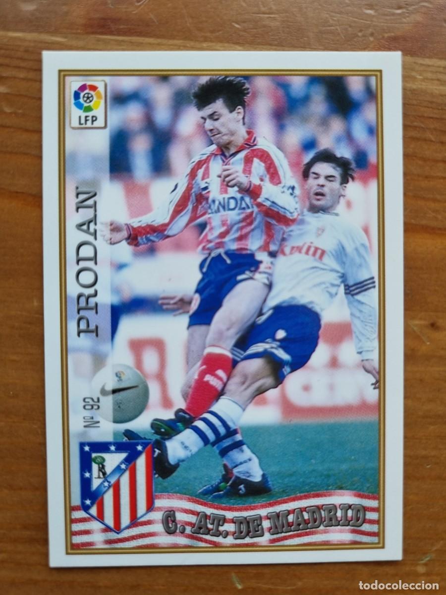 Cromos de f&uacute;tbol: 92 PRODAN (Atl&eacute;tico de Madrid). Las Fichas de la Liga 1997 1998 97 98 (Mundicromo)