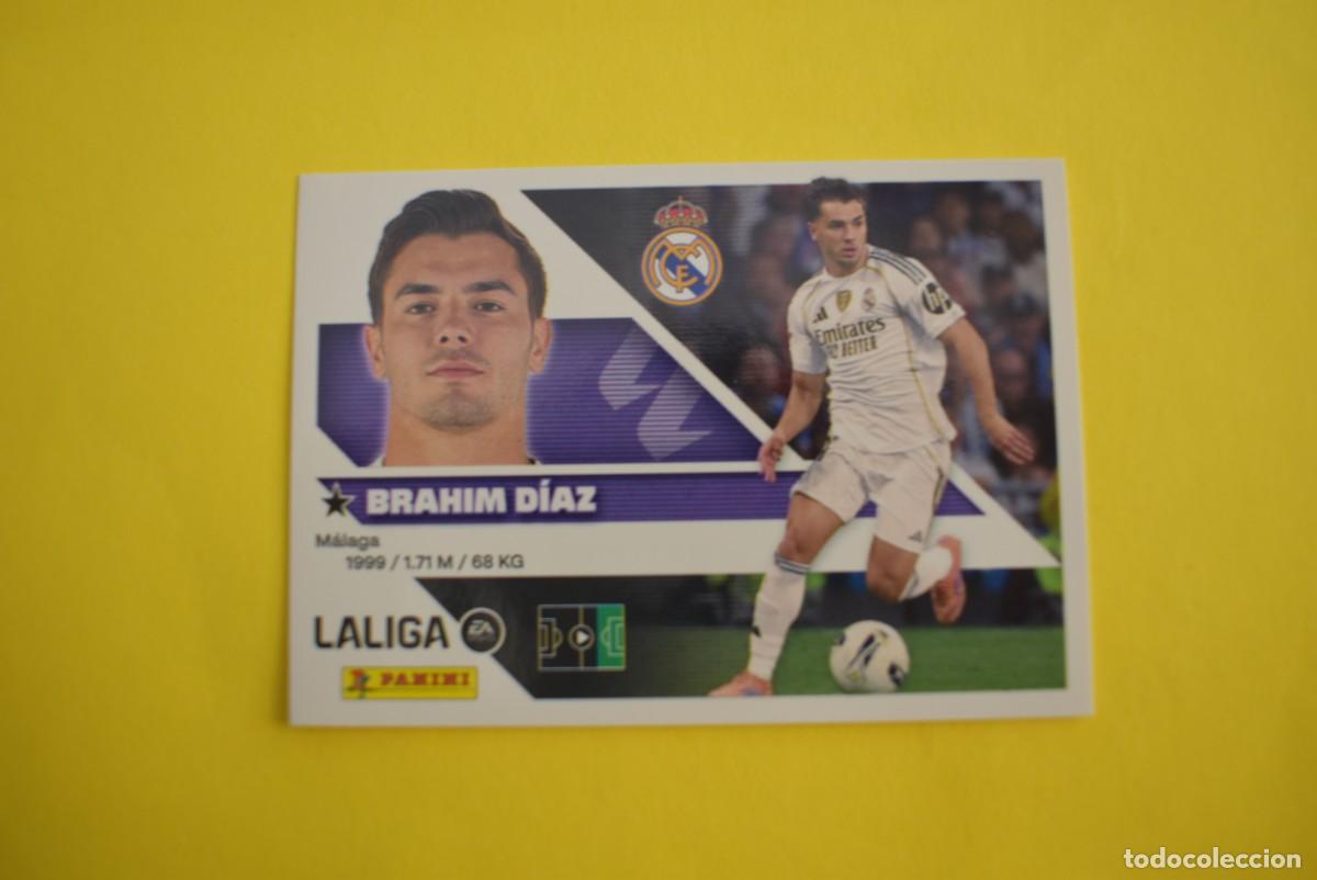 Cromos de f&uacute;tbol: Cromo Liga 2026 2027. 26 27. Brahim D&iacute;az. Real Madrid. N. &ordm; 16 B. ESTE. Panini