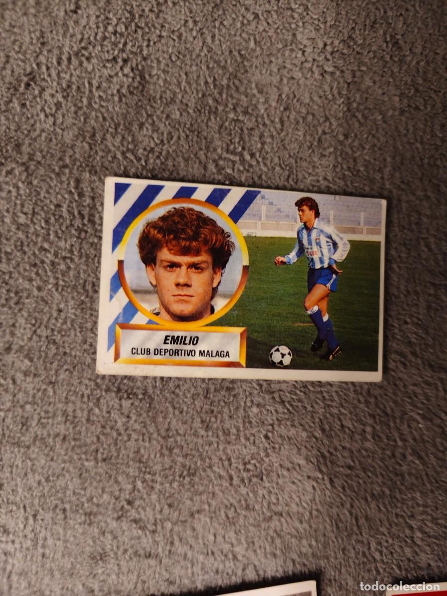 Cromos de f&uacute;tbol: EDICIONES ESTE 88 89 16 B EMILIO C.D. M&Aacute;LAGA 1988 1989 LIGA NUNCA PEGADO AAR