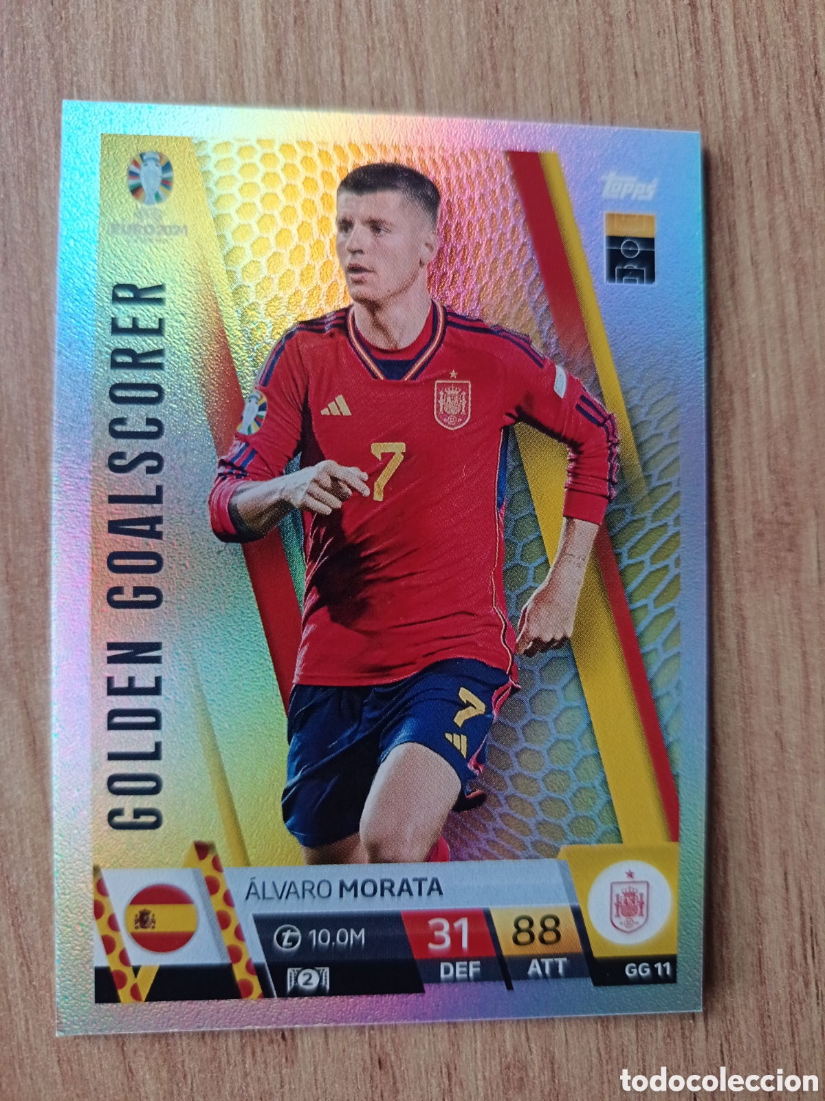 Cromos de f&uacute;tbol: 11 Morata TOPPS MATCH ATTAX UEFA EURO 2024 24 GERMANY EUROCOPA ALEMANIA