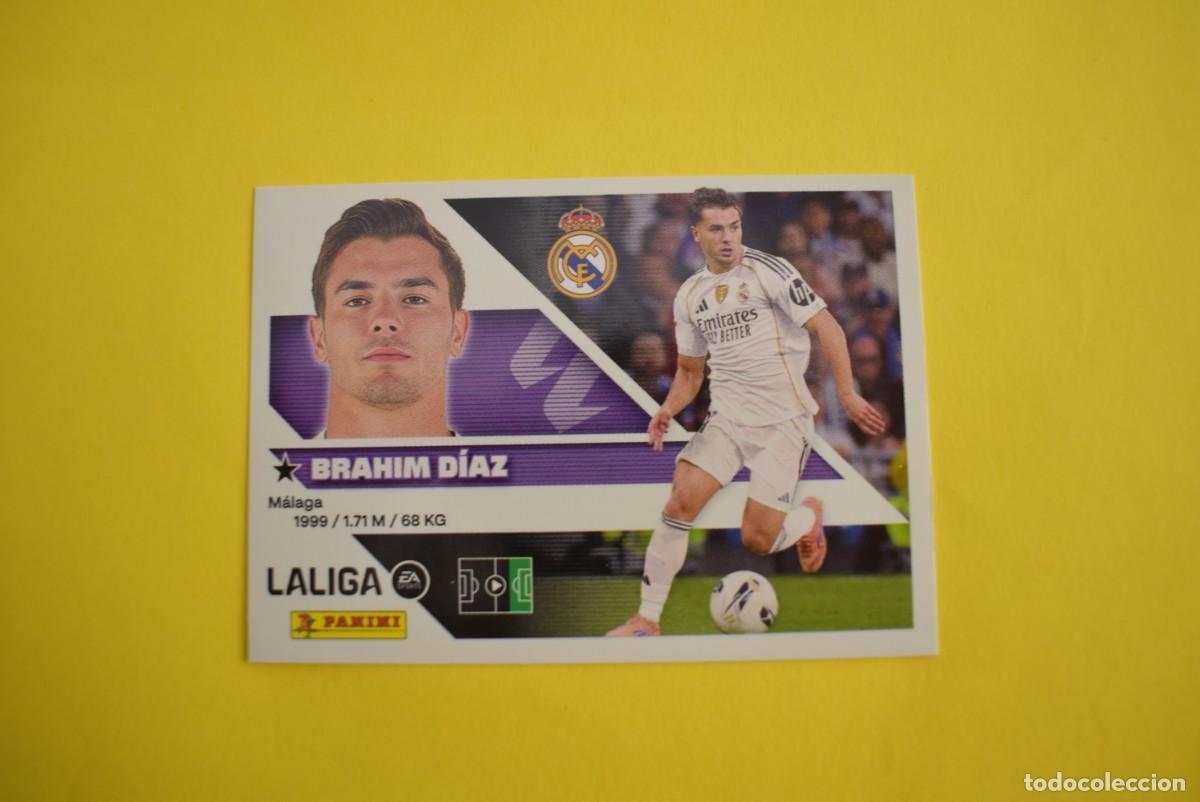 Cromos de f&uacute;tbol: Cromo Liga 2026 2027. 26 27. Brahim D&iacute;az. Real Madrid. N. &ordm; 16 B. ESTE. Panini
