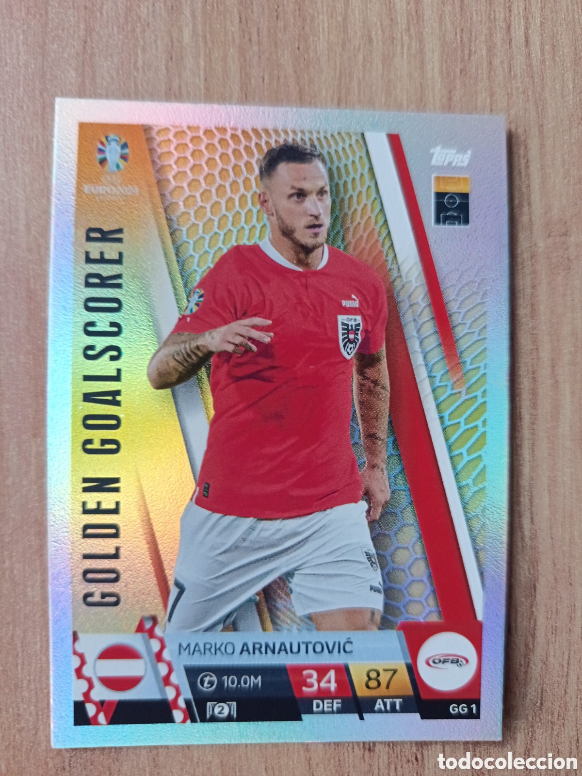 Cromos de f&uacute;tbol: GG 1 ARNAUTOVIC TOPPS MATCH ATTAX UEFA EURO 2024 24 GERMANY EUROCOPA ALEMANIA