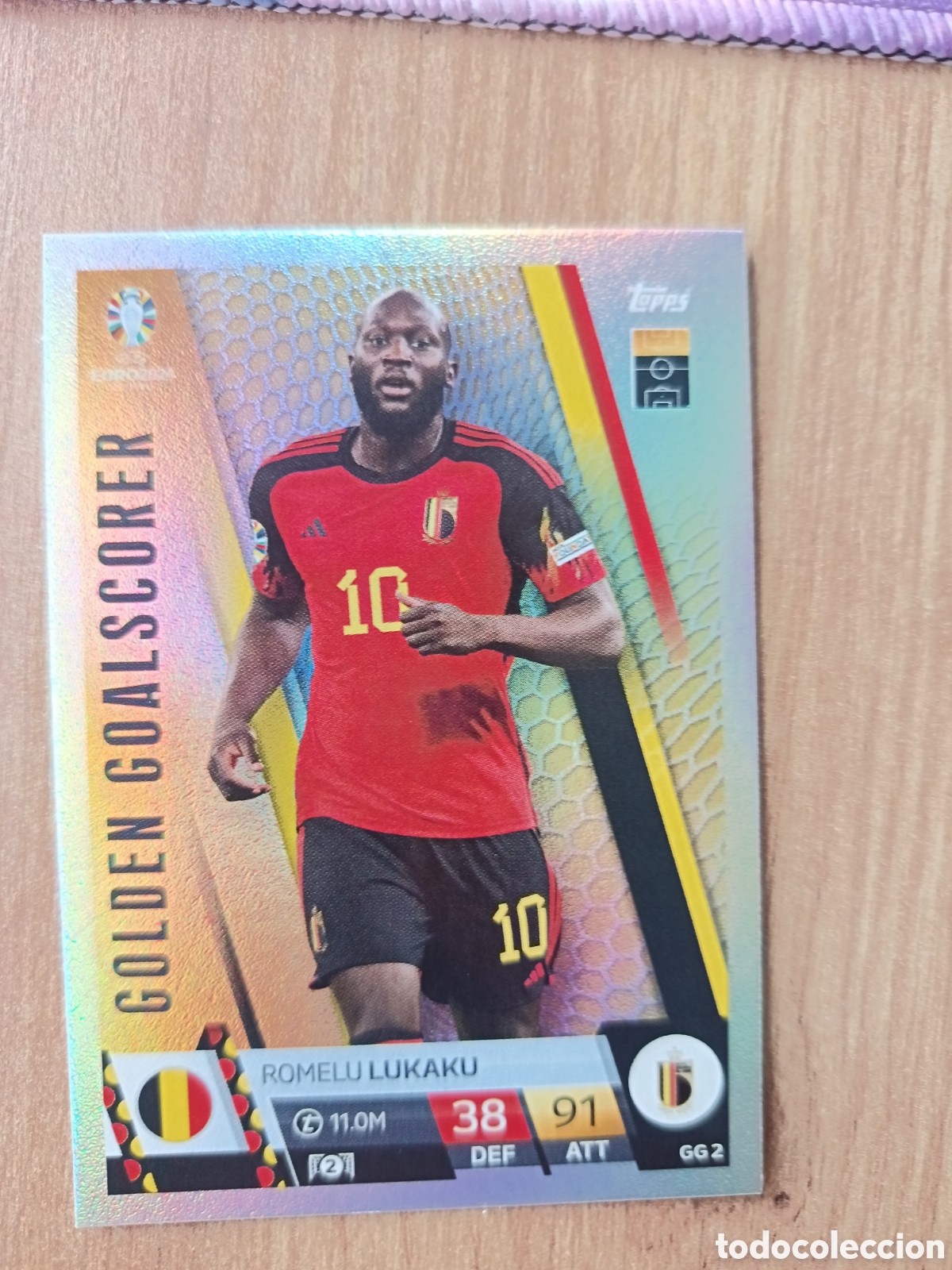 Cromos de f&uacute;tbol: GG 2 Lukaku TOPPS MATCH ATTAX UEFA EURO 2024 24 GERMANY EUROCOPA ALEMANIA