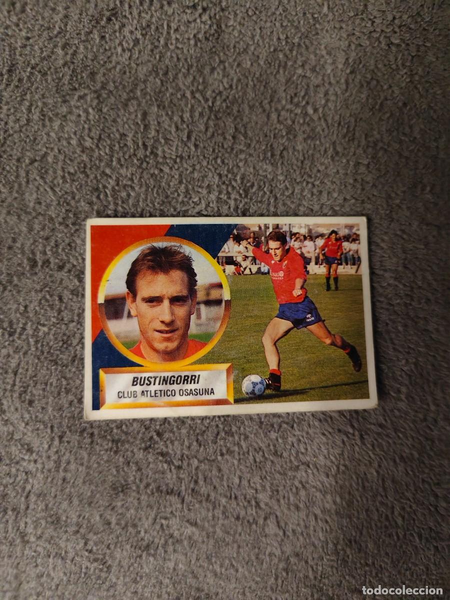 Cromos de f&uacute;tbol: EDICIONES ESTE 88 89 9 BUSTINGORRI C.A. OSASUNA 1988 1989 LIGA NUNCA PEGADO AAR