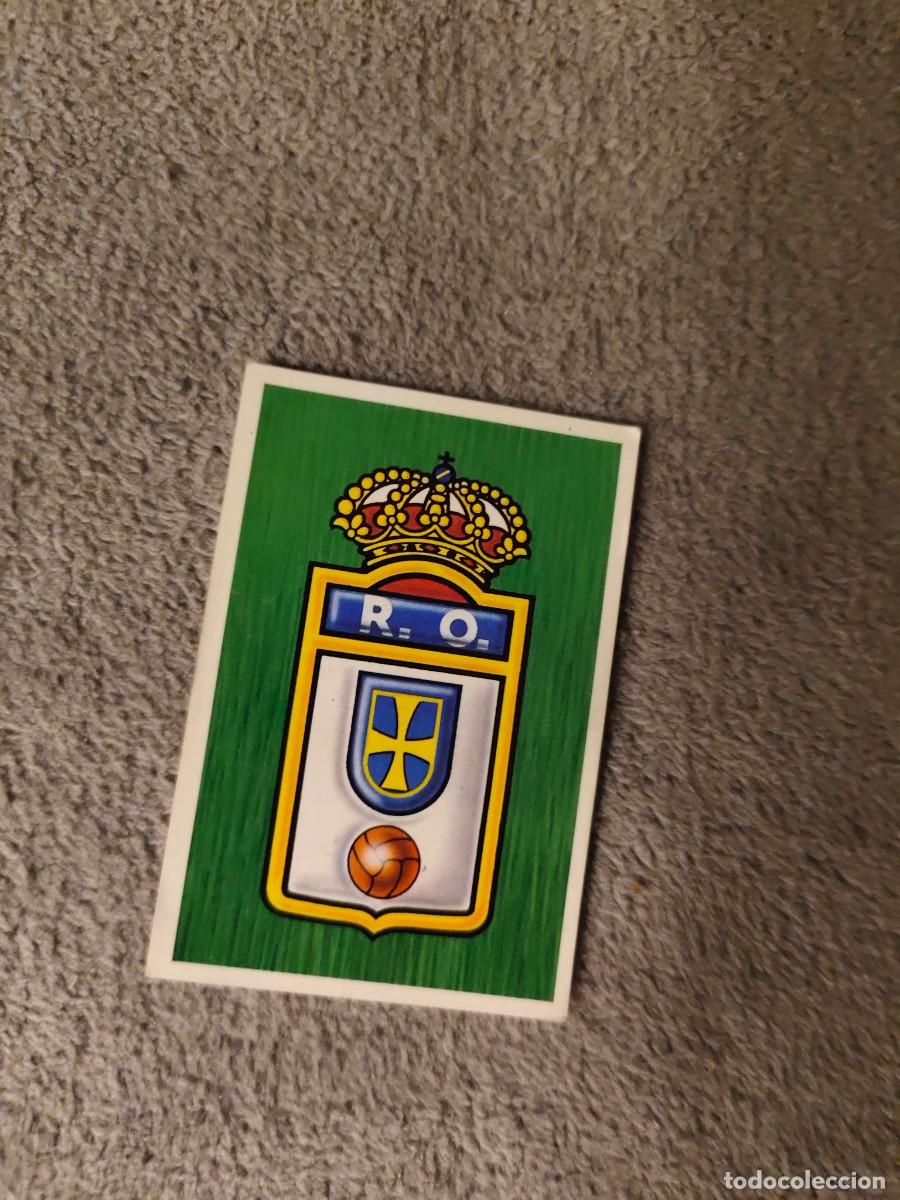 Cromos de f&uacute;tbol: EDICIONES ESTE 88 89 ESCUDO REAL OVIEDO 1988 1989 LIGA NUNCA PEGADO AAR
