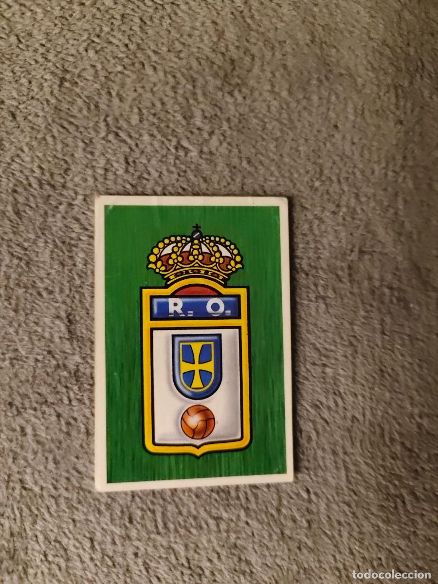 Cromos de f&uacute;tbol: EDICIONES ESTE 88 89 ESCUDO REAL OVIEDO 1988 1989 LIGA NUNCA PEGADO AAR