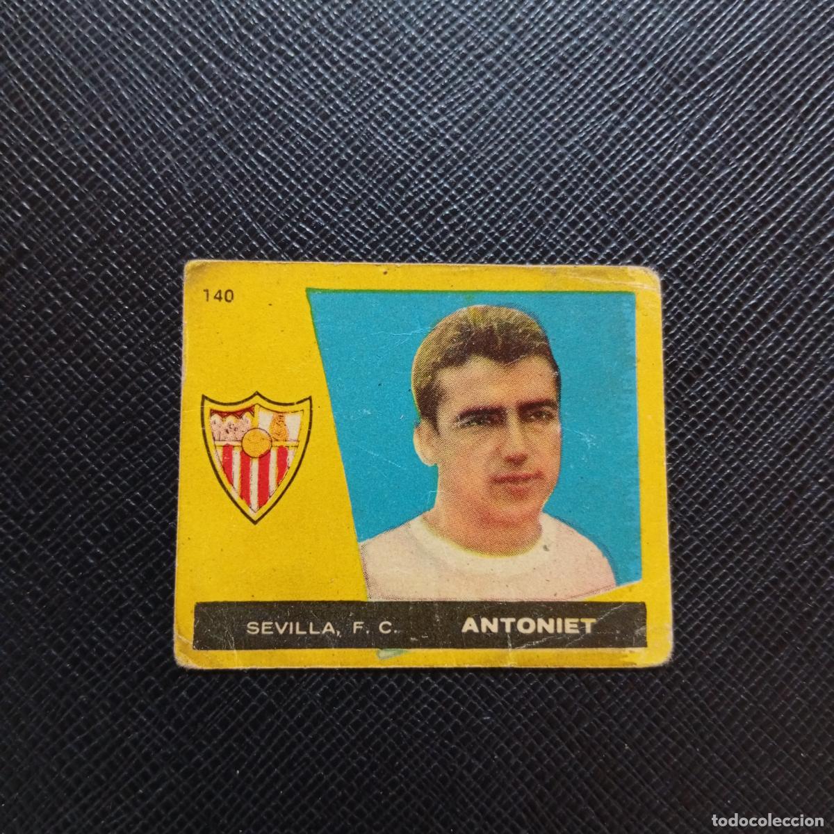 Cromos de f&uacute;tbol: 140 ANTONIET SEVILLA BRUGUERA 1959 1960 CROMO FUTBOL 59 60 LIGA - DESPEGADO - A16 PG154